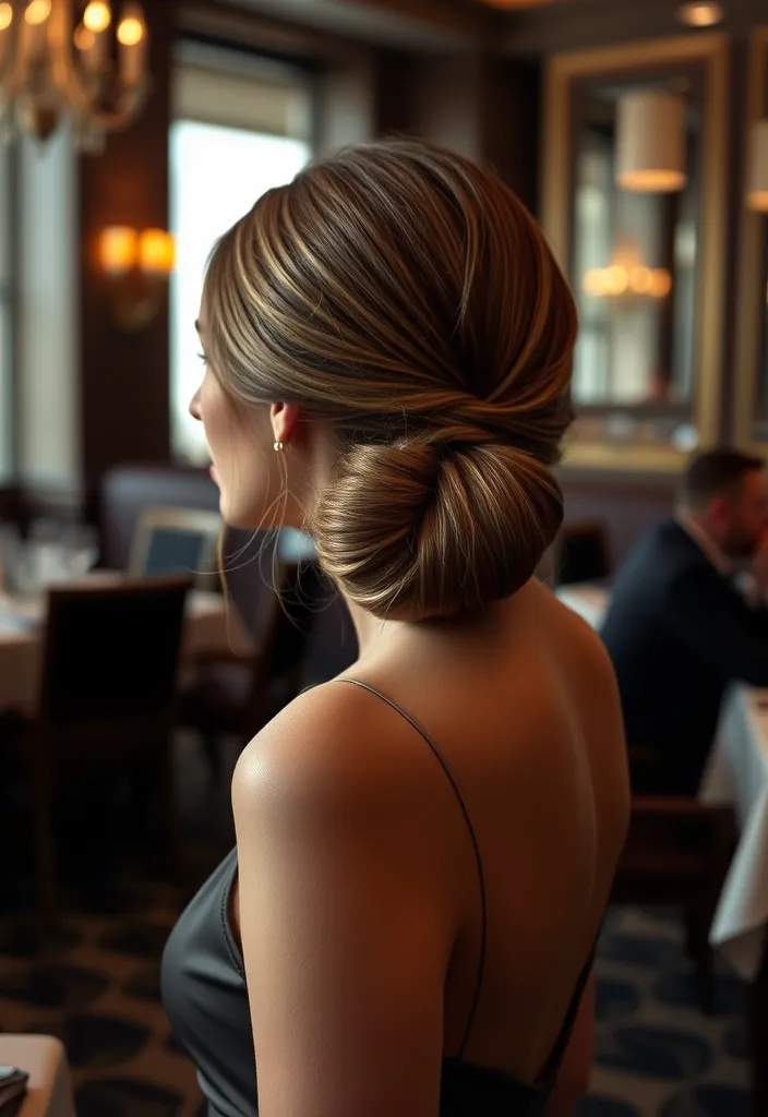 21 Fancy Hairstyles That Will Make You the Star of Every Event (You Won't Believe #9!) - 14. Sleek Low Bun