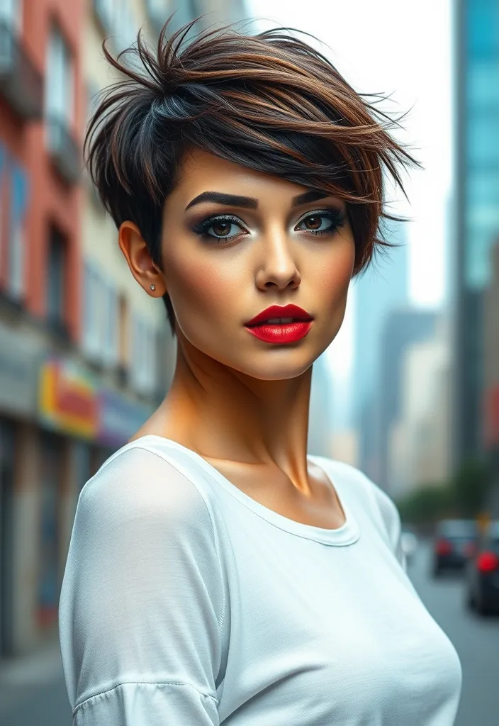 21 Stunning Brown Hair Ideas That Will Transform Your Look Overnight! - 15. Chocolate Brown Pixie Cut