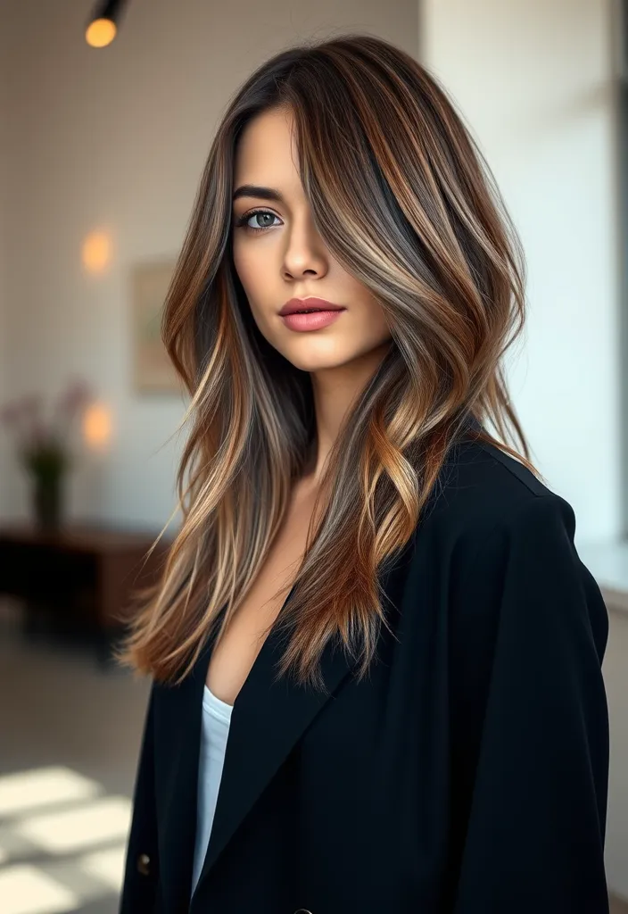 21 Stunning Brown Hair Ideas That Will Transform Your Look Overnight! - 17. Ashy Brown with Long Layers