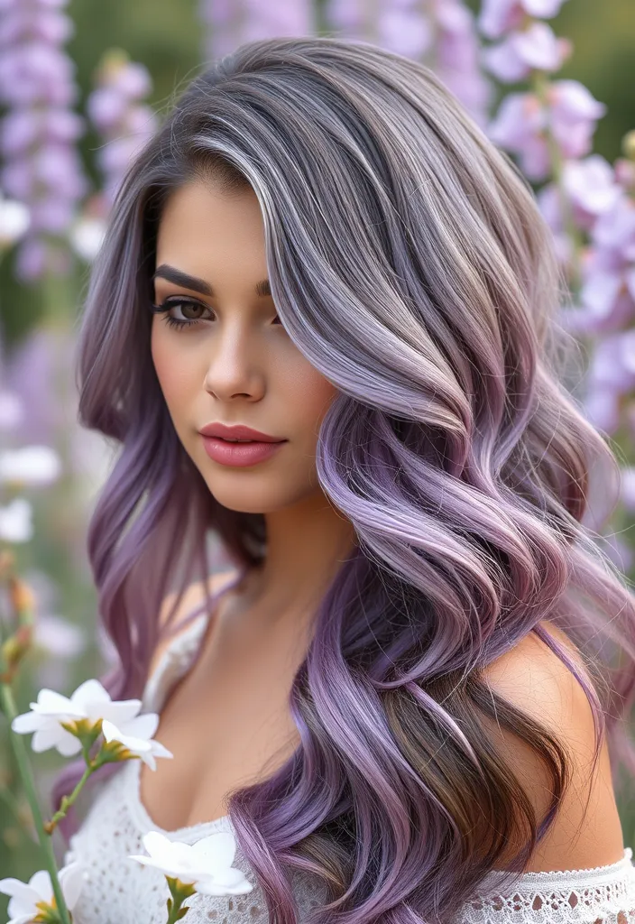 21 Stunning Brown Hair Ideas That Will Transform Your Look Overnight! - 21. Dark Brown with Lavender Hues