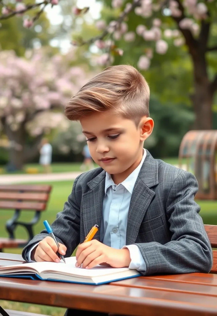 21 Boy Hairstyles That'll Make Him the Trendiest Kid on the Block! - 17. The Ivy League Cut