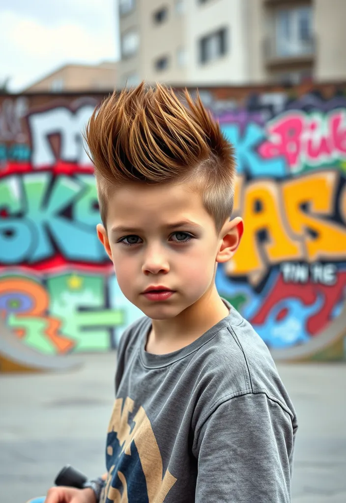 21 Boy Hairstyles That'll Make Him the Trendiest Kid on the Block! - 7. Faux Hawk
