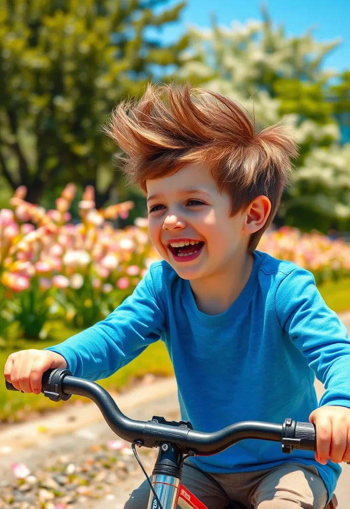 21 Boy Hairstyles That'll Make Him the Trendiest Kid on the Block! - 2. Messy Quiff