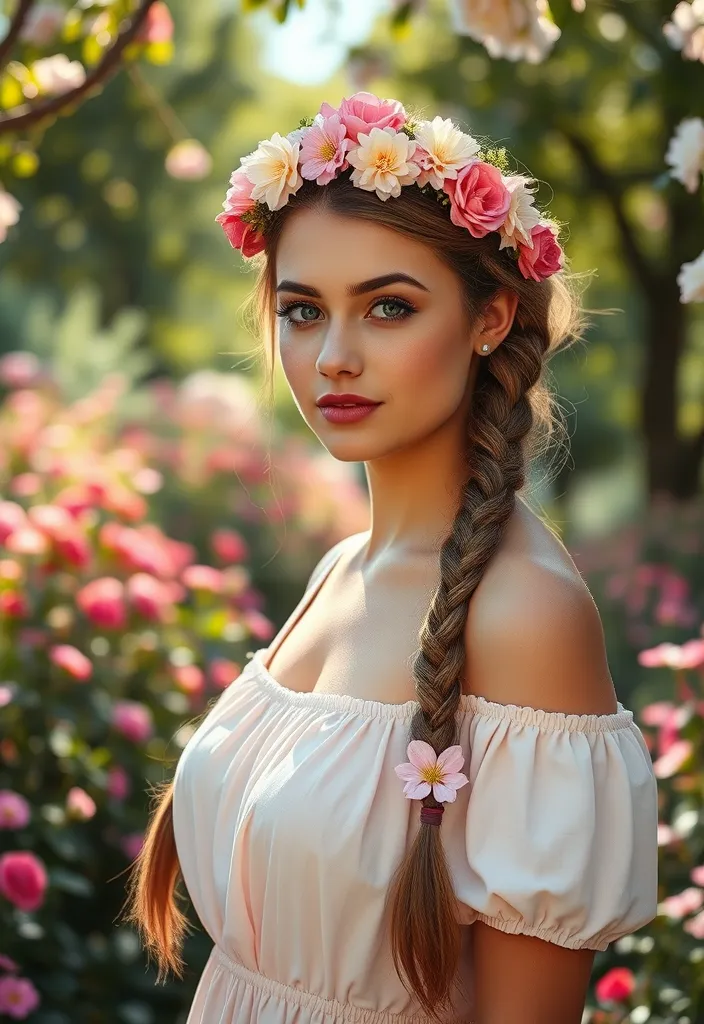 21 Fancy Hairstyles That Will Make You the Star of Every Event (You Won't Believe #9!) - 3. Romantic Braided Crown