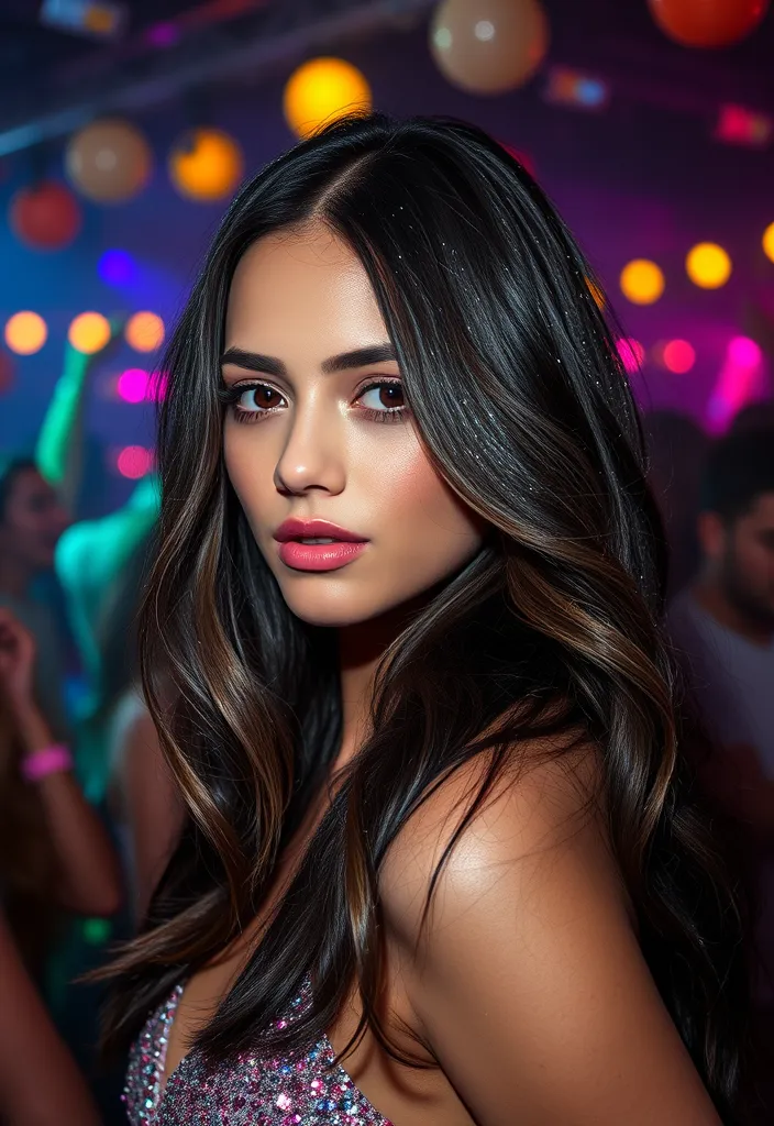 21 Fancy Hairstyles That Will Make You the Star of Every Event (You Won't Believe #9!) - 9. You Won't Believe This: Glitter Roots
