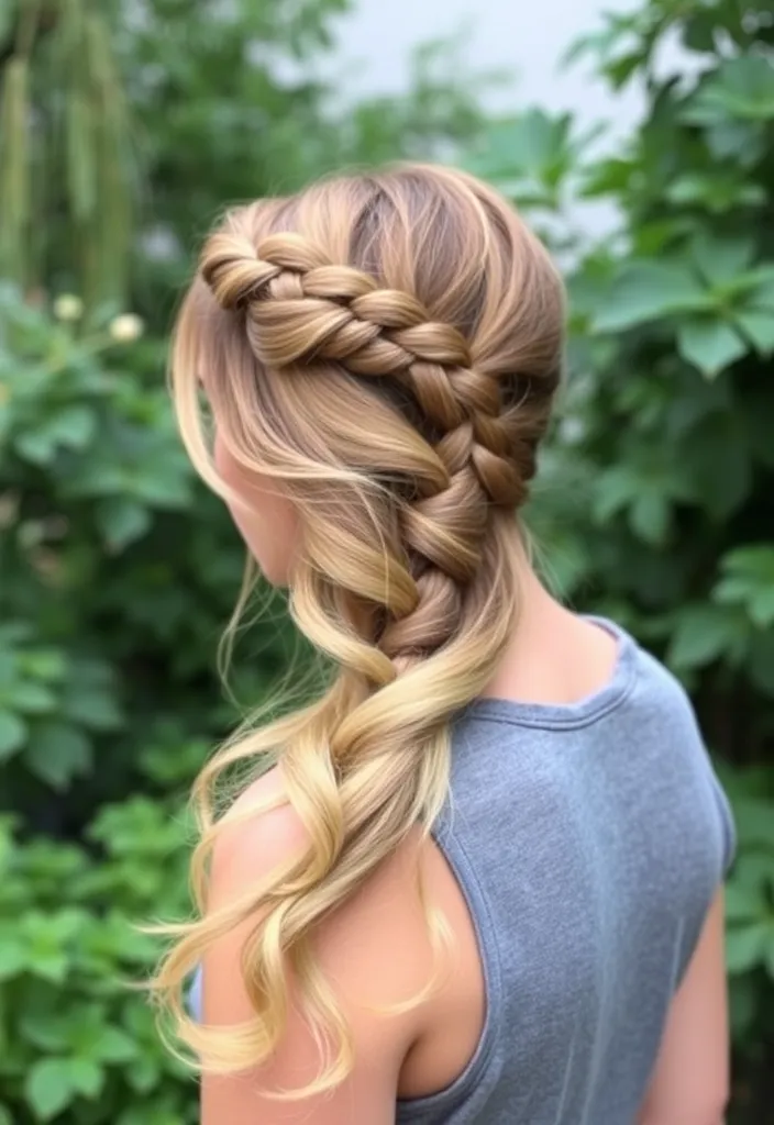 21 Half Up Half Down Hairstyles You'll Want to Try Right Now! (Number 8 Is a Game Changer!) - 12. Half Up Knotted Braid