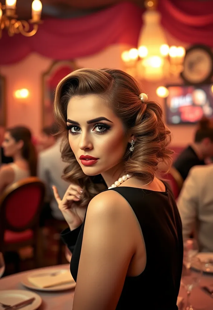 21 Half Up Half Down Hairstyles You'll Want to Try Right Now! (Number 8 Is a Game Changer!) - 13. Half Up Half Down Vintage Rolls