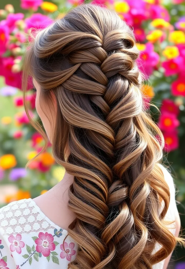 21 Half Up Half Down Hairstyles You'll Want to Try Right Now! (Number 8 Is a Game Changer!) - 7. Half Up Fishtail Braid