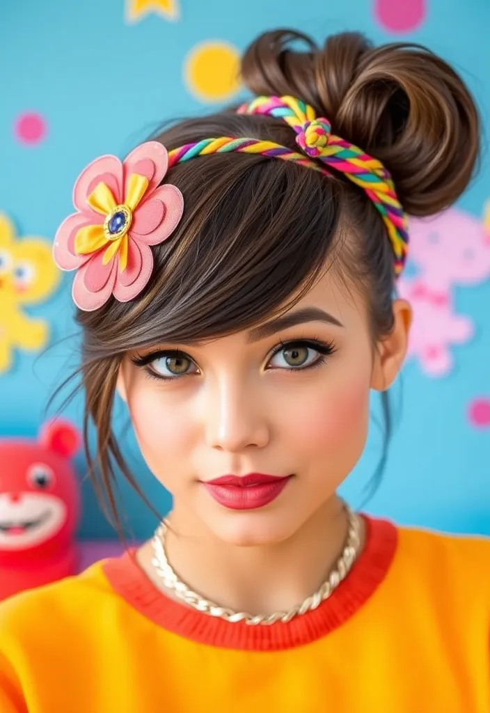 22 Stunning Side Part Hairstyles That'll Transform Your Look Instantly! - 14. Side Part with Hair Accessories