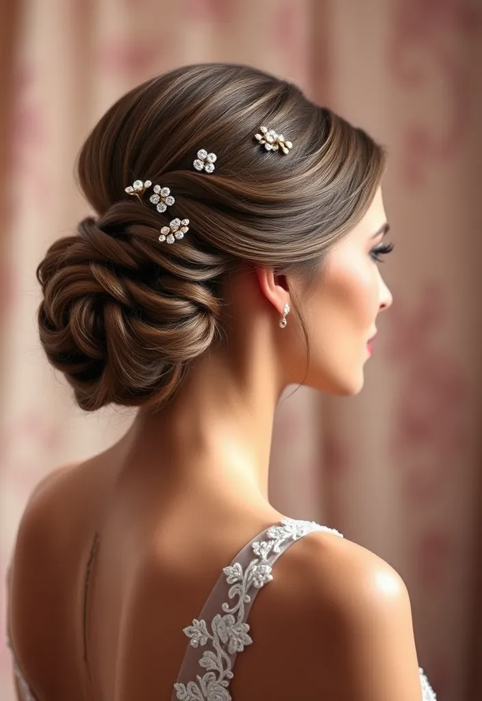 22 Stunning Side Part Hairstyles That'll Transform Your Look Instantly! - 11. Elegant Updo with Side Part