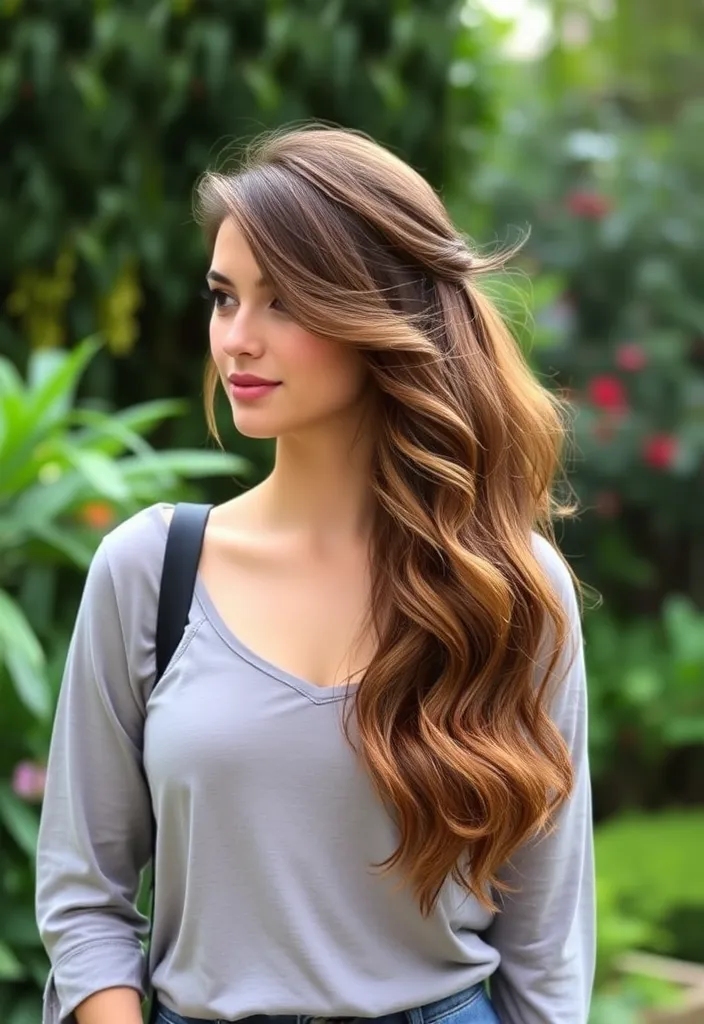 22 Stunning Side Part Hairstyles That'll Transform Your Look Instantly! - 6. Half-Up Side Part