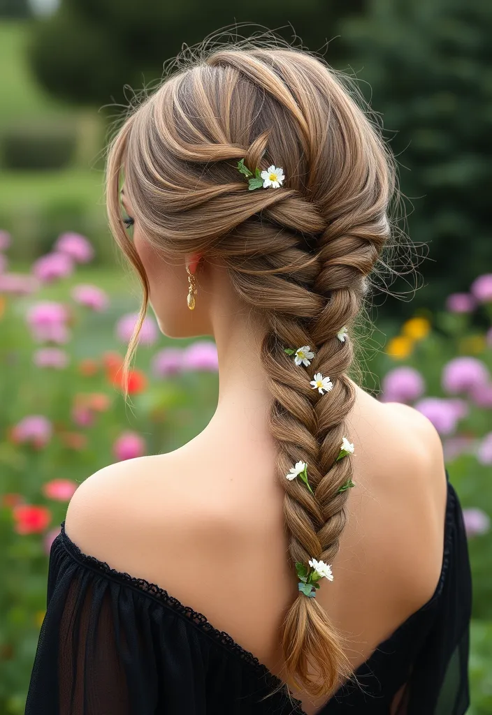 22 Stunning Side Part Hairstyles That'll Transform Your Look Instantly! - 20. Side Part with a Fishtail Braid