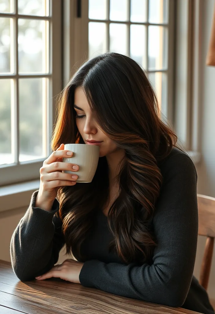 21 Stunning Dark Hair Ideas That Will Make You Want to Change Your Look NOW! - 2. Dark Chocolate Delight
