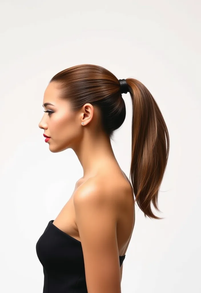 21 Fancy Hairstyles That Will Make You the Star of Every Event (You Won't Believe #9!) - 4. Sleek High Ponytail