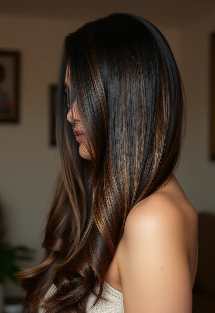 21 Stunning Dark Hair Ideas That Will Make You Want to Change Your Look NOW! - 14. Dark Mocha with Subtle Highlights