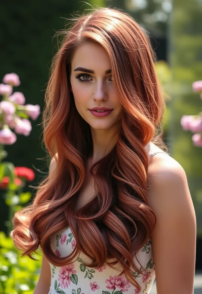 21 Stunning Dark Hair Ideas That Will Make You Want to Change Your Look NOW! - 19. Dark Rose Gold