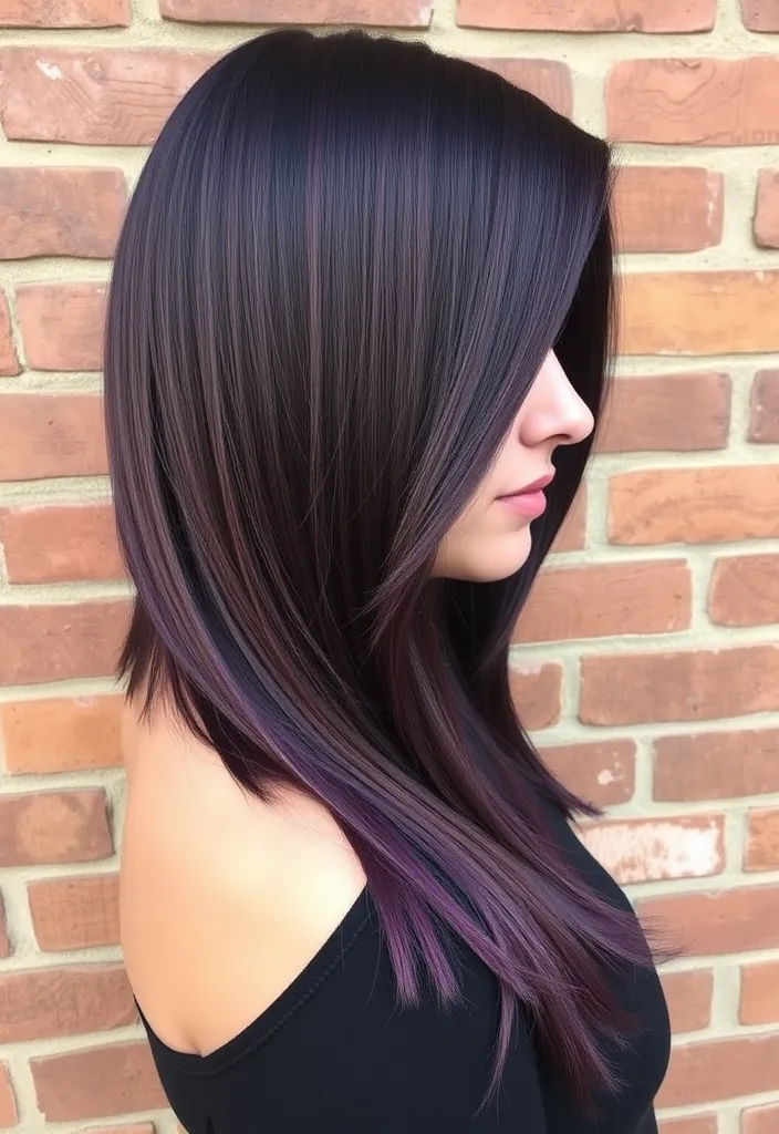 21 Stunning Dark Hair Ideas That Will Make You Want to Change Your Look NOW! - 16. Smoked Plum