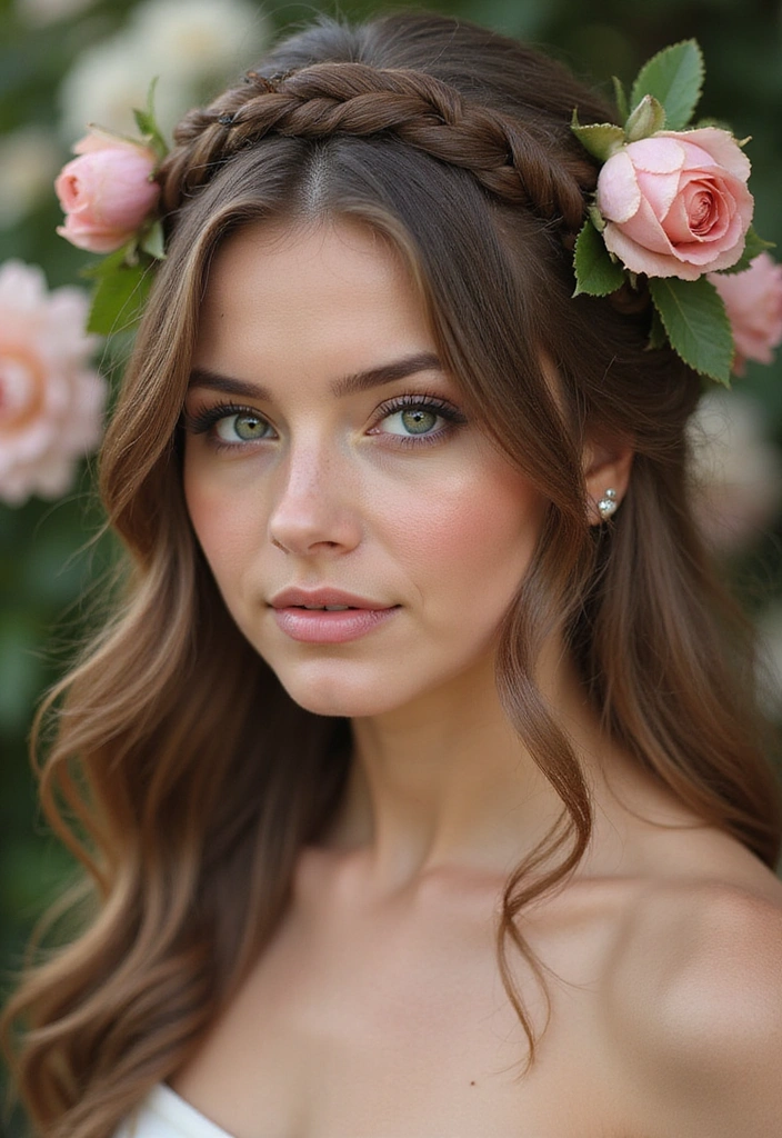 15 Effortless Quick Hairstyles That Will Turn Heads in Seconds! - 3. The Braided Crown
