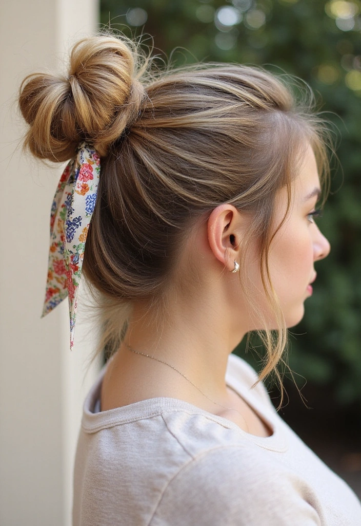 20 Trendy Simple Hairstyles That Look Like You Spent Hours (But You Didn't!) - 1. Messy Bun with a Twist
