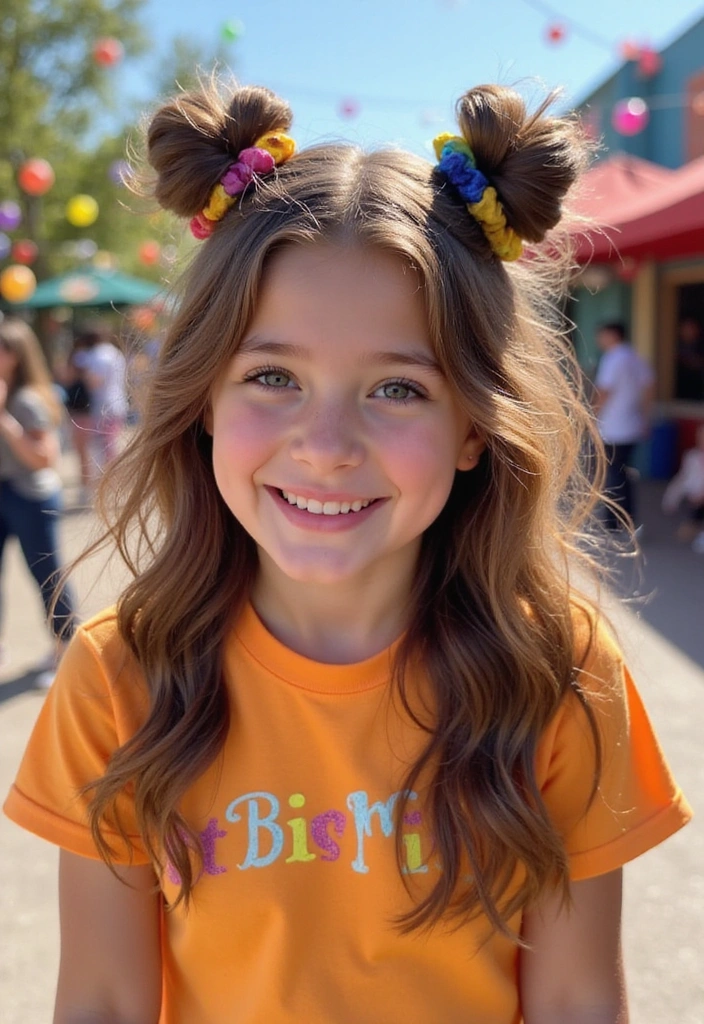 21 Daring Funky Hairstyles That Will Make You Feel Like a Rockstar (You’ll Love #15!) - 6. Half-Up Space Buns