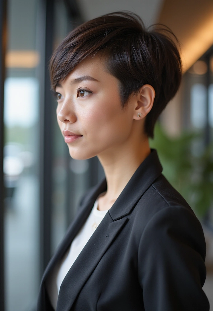20 Chic Pixie Hairstyles You Need to Try This Season (Don't Miss #5!) - 18. The Sleek Pixie