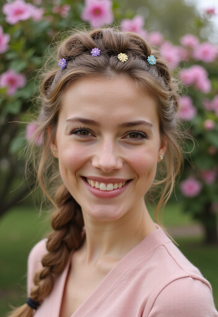 20 Cute Spring Hairstyles That Will Brighten Your Day Instantly! - 2. Twisted Half-Updo