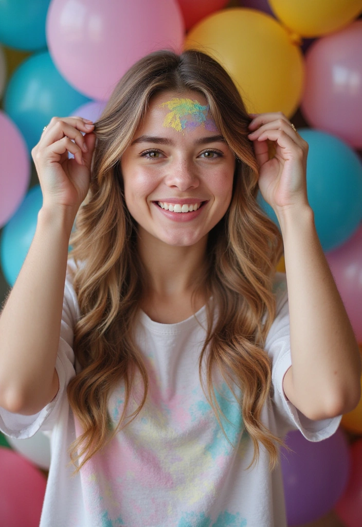 20 Cute Spring Hairstyles That Will Brighten Your Day Instantly! - 12. Colorful Hair Chalk