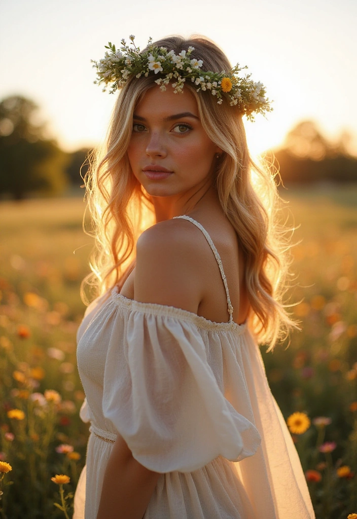 15 Stunning Headband Hairstyles You Won't Believe Are So Easy! - 9. The Floral Crown