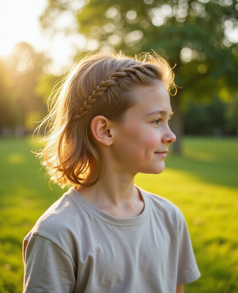 15 Effortless Boys Long Hairstyles That Will Turn Heads (You Won't Believe #7!) - 3. The Side Braid