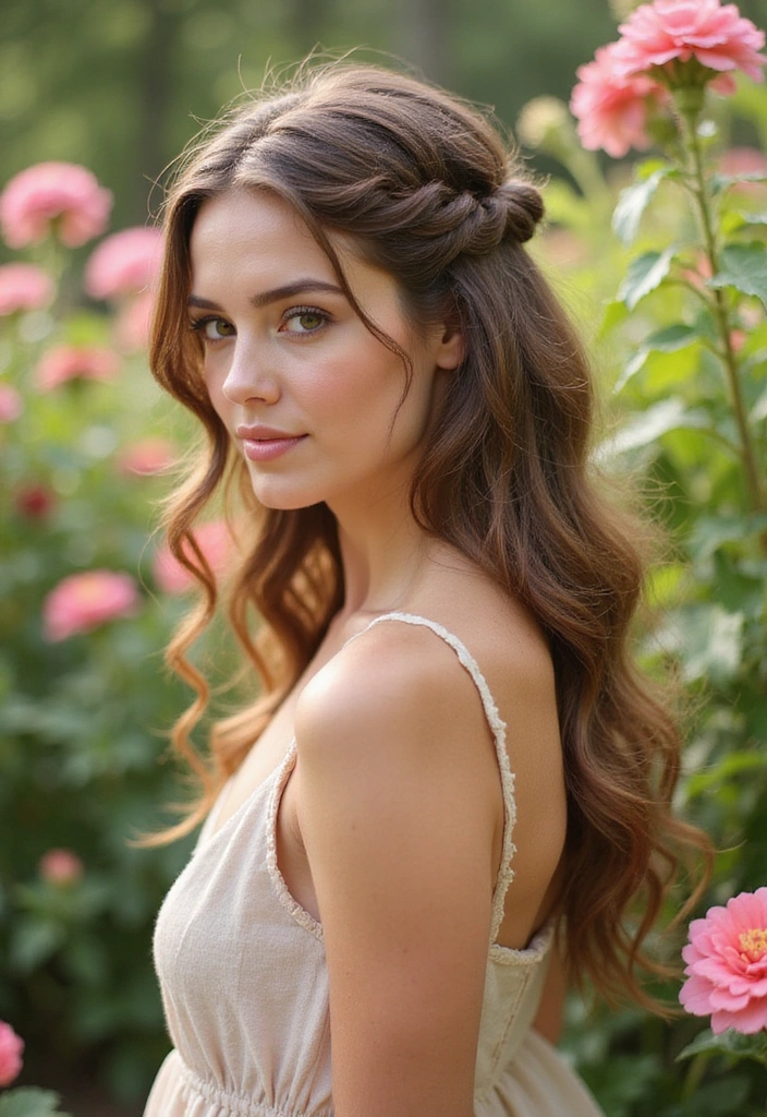 20 Trendy Simple Hairstyles That Look Like You Spent Hours (But You Didn't!) - 11. Twisted Half-Up
