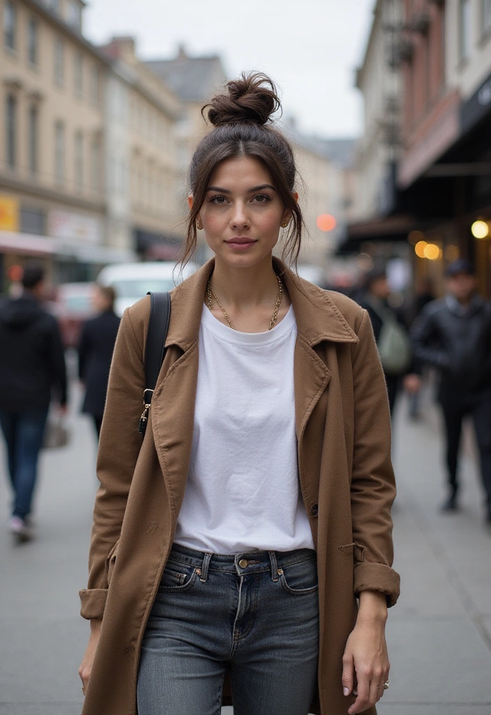 15 Casual Hairstyles You Can Master in Under 10 Minutes (Perfect for Busy Days!) - 4. Chic Top Knot