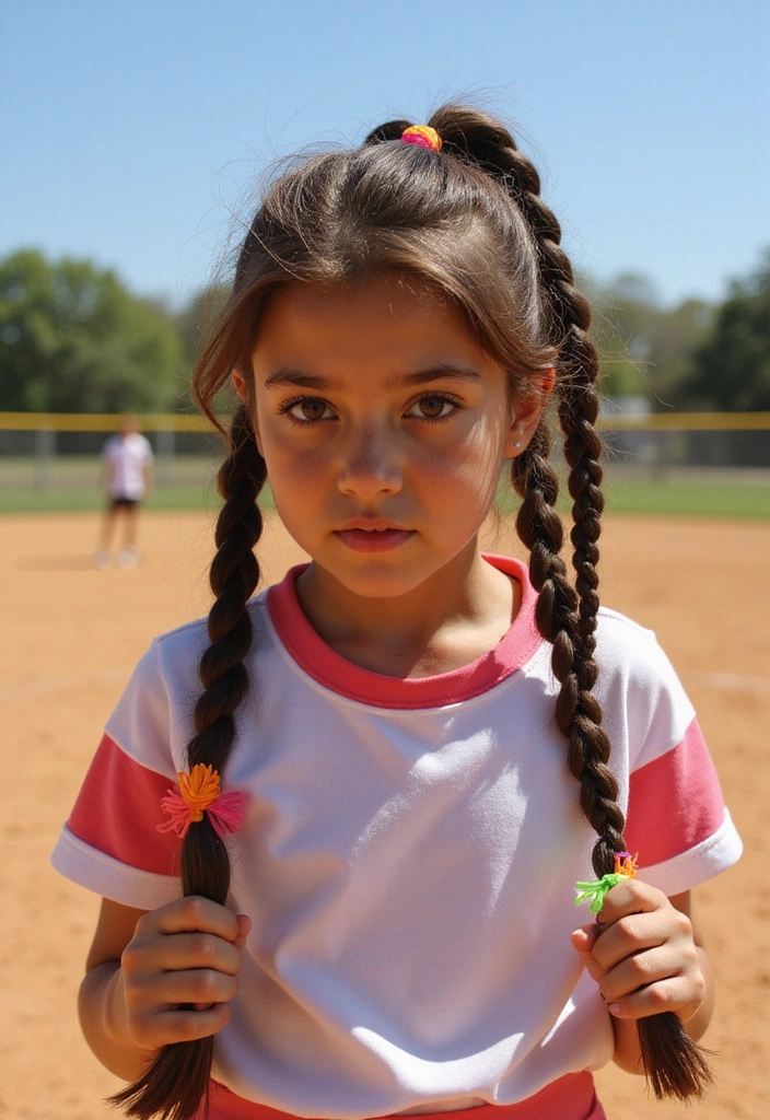 15 Quick and Stylish Softball Hairstyles You Can Do in Under 5 Minutes! - 6. Double Dutch Braids