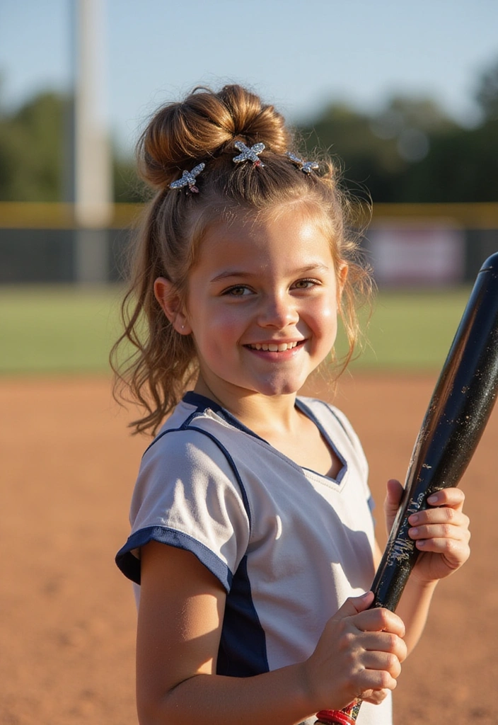 15 Quick and Stylish Softball Hairstyles You Can Do in Under 5 Minutes! - 8. Quick Twisted Updo