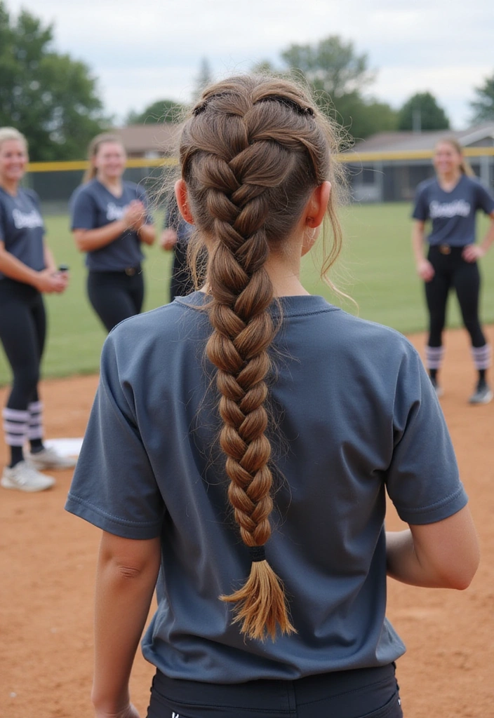 15 Quick and Stylish Softball Hairstyles You Can Do in Under 5 Minutes! - 11. Waterfall Braid